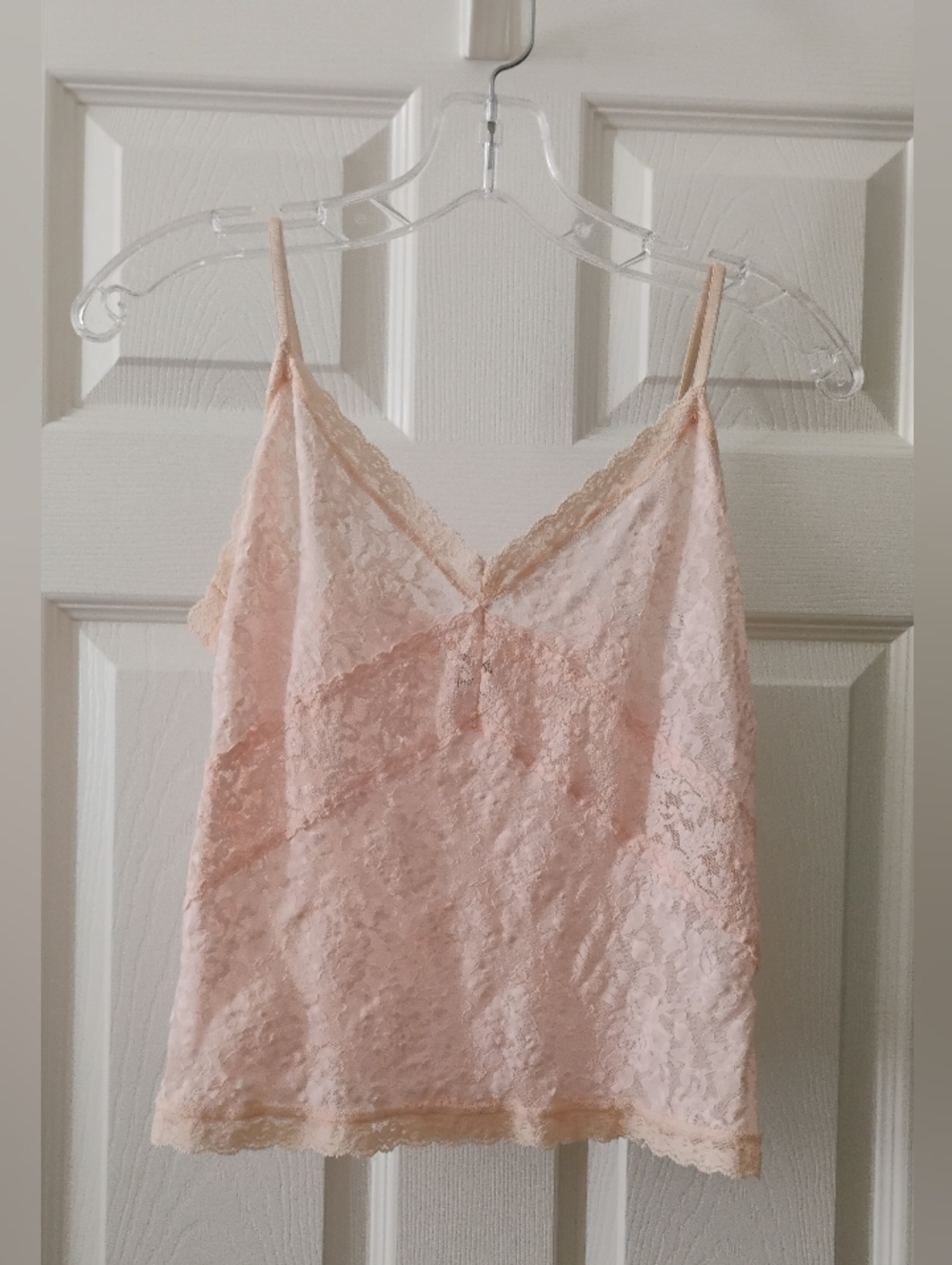 Hanky Panky Signature Lace V-Neck Cami Blush Pink Style 1391